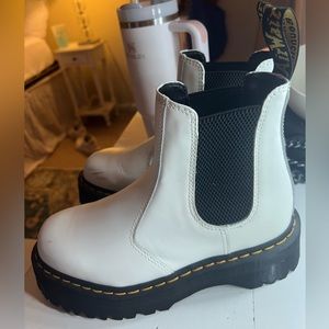 White Platforms Doc Martins